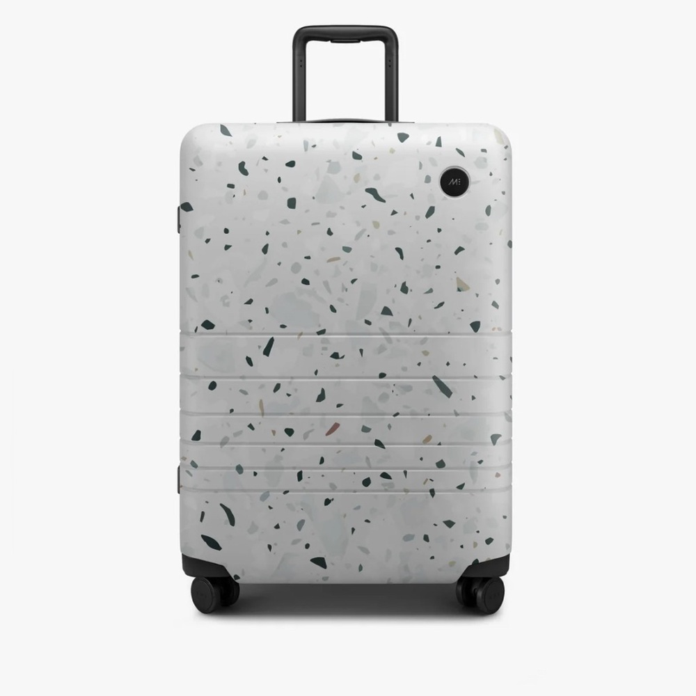 Brand new Monos Check-In Medium Suitcase in Terrazzo